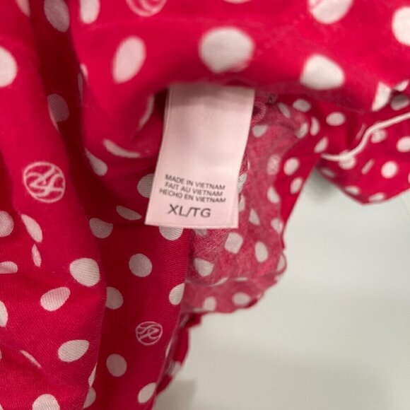 Victoria’s Secret pajama top XL magenta pink with white polka dots - Picture 5 of 6